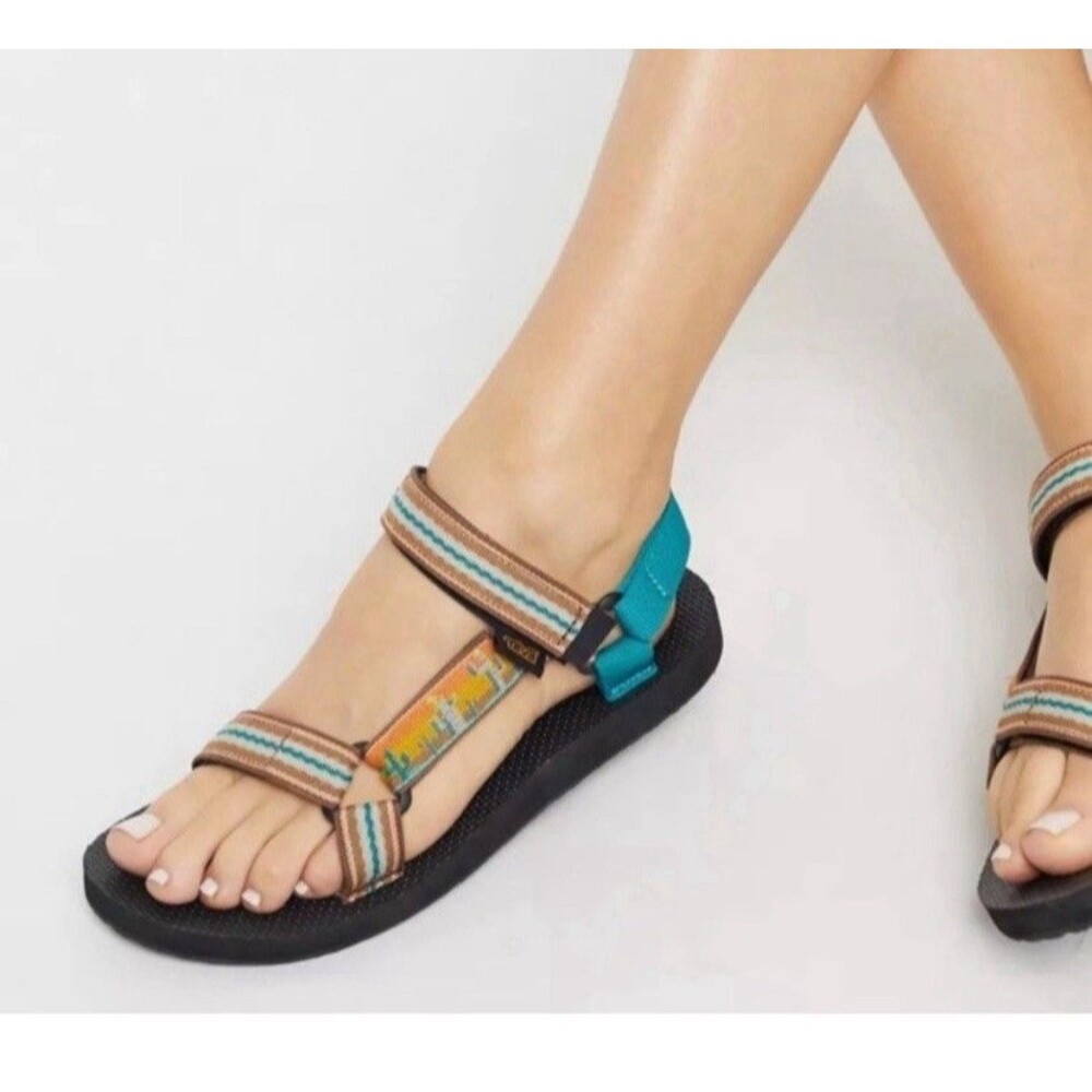 Teva Original Universal Cactus Print Sandal Women's Size US 8 Saguaro